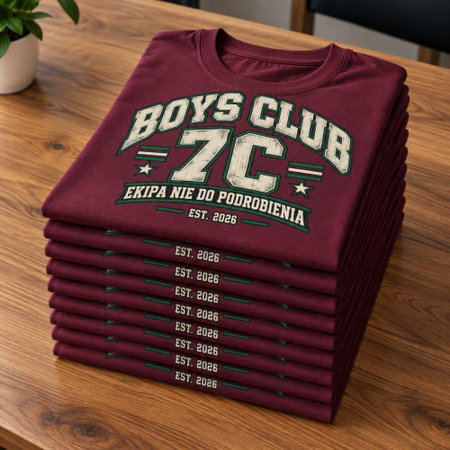 Zestaw 10 Personalizowanych Koszulek Na Dzień Chłopaka dla Klasy - Twoja Klasa Boys Club 2