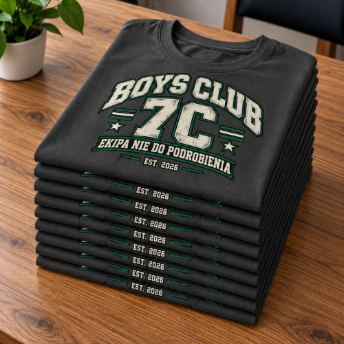 Zestaw 10 Personalizowanych Koszulek Na Dzień Chłopaka dla Klasy - Twoja Klasa Boys Club 5