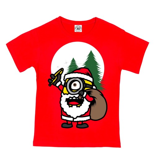 DZIECIĘCA KOSZULKA ŚWIĄTECZNA Z NADRUKIEM MINIONEK 13 1