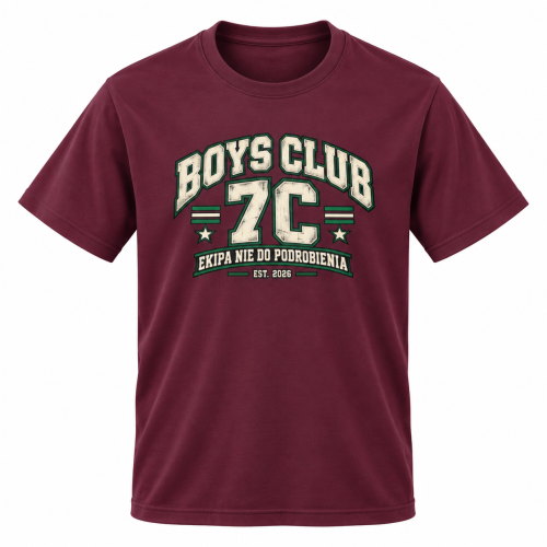 Zestaw 10 Personalizowanych Koszulek Na Dzień Chłopaka dla Klasy - Twoja Klasa Boys Club 