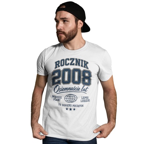 Koszulka na 18 Urodziny Rocznik 2008 – Prezent na Osiemnastkę dla Niego 3