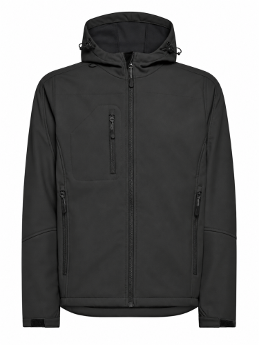Kurtka Softshell Męska z Kapturem 340 g/m² z Nadrukiem Logo Firmy DTF