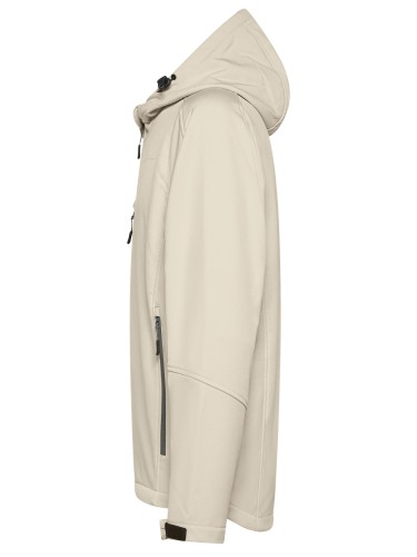 Kurtka Softshell Męska z Kapturem 340 g/m² z Nadrukiem Logo Firmy DTF 15