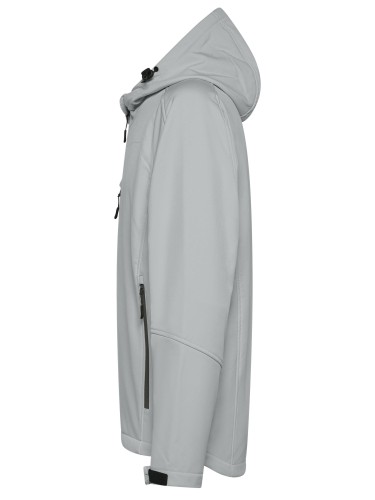 Kurtka Softshell Męska z Kapturem 340 g/m² z Nadrukiem Logo Firmy DTF 6