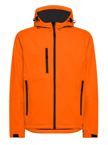 Kurtka Softshell Męska z Kapturem 340 g/m² z Nadrukiem Logo Firmy DTF 10