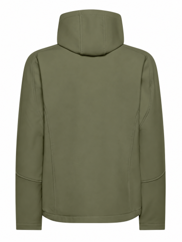 Kurtka Softshell Męska z Kapturem 340 g/m² z Nadrukiem Logo Firmy DTF 20