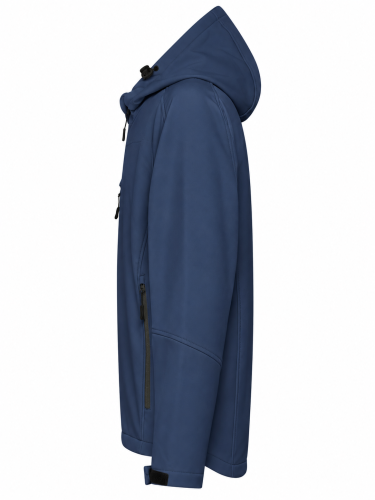 Kurtka Softshell Męska z Kapturem 340 g/m² z Nadrukiem Logo Firmy DTF 24