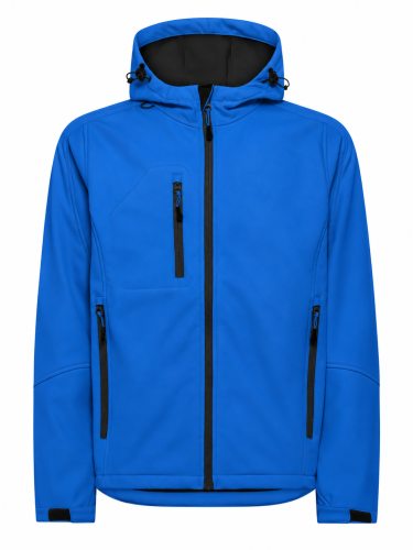 Kurtka Softshell Męska z Kapturem 340 g/m² z Nadrukiem Logo Firmy DTF 25