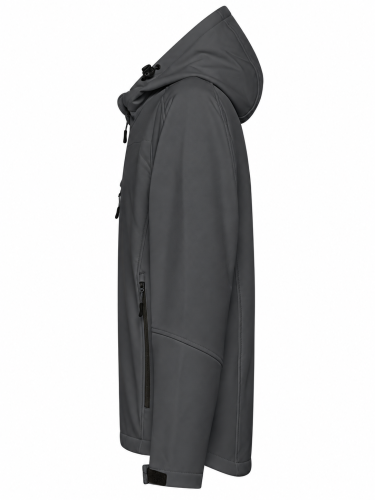 Kurtka Softshell Męska z Kapturem 340 g/m² z Nadrukiem Logo Firmy DTF 30