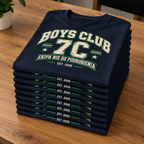 Personalizowana Koszulka Na Dzień Chłopaka dla Klasy - Twoja Klasa Boys Club 7