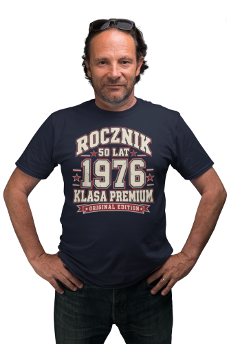 Koszulka na 50 Urodziny Prezent dla Faceta Rocznik 1976 Premium 2