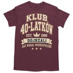 Koszulka na 40 Urodziny Męska Klub 40 Latków Rocznik 1986 Prezent