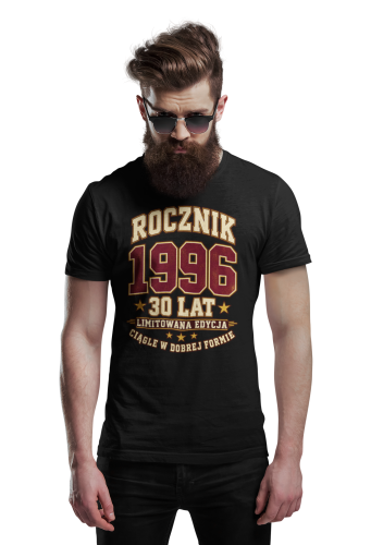 Koszulka na 30 Urodziny Męska Prezent dla 30 Latka Rocznik 1996 2