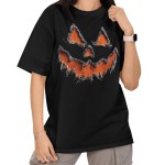 Damska Koszulka Oversize Halloween Dynia Jack O’Lantern 