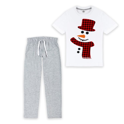 DZIECIĘCA PIŻAMA ŚWIĄTECZNA Z NADRUKIEM BAŁWAN 34 1