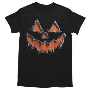 Koszulka męska Halloween dynia jack o lantern czarna