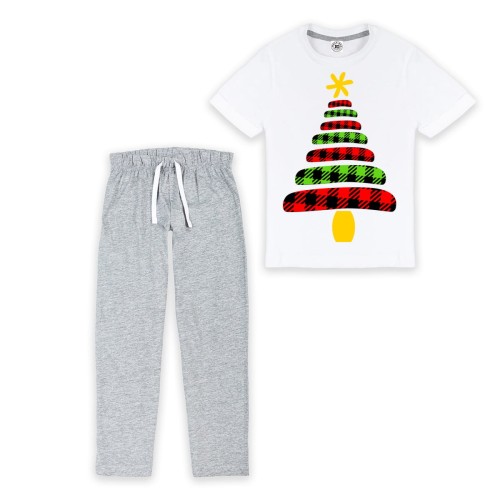 DZIECIĘCA PIŻAMA ŚWIĄTECZNA Z NADRUKIEM CHOINKA 37 1