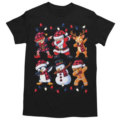 Piżama męska świąteczna z zabawnym nadrukiem Christmas Dab prezent dla Taty 2