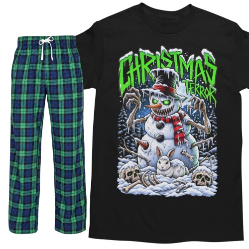 Piżama męska świąteczna Christmas Terror – straszny bałwan 1
