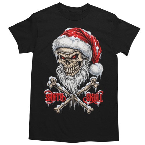 Piżama męska świąteczna Santa Skull – czaszka Mikołaja 2