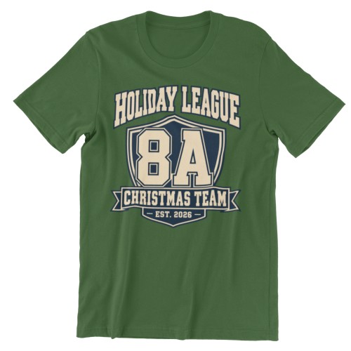 Koszulka na Mikołajki dla całej klasy z nazwą klasy – Holiday League 2