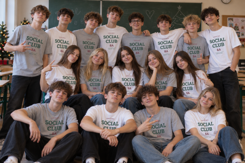 Koszulka bożonarodzeniowa dla uczniów z nazwą klasy – Christmas Social Club 3