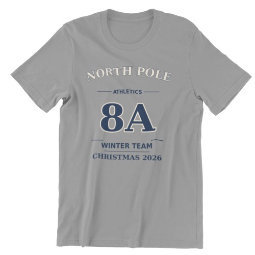 Koszulka świąteczna szkolna z własną klasą – North Pole Athletics 2