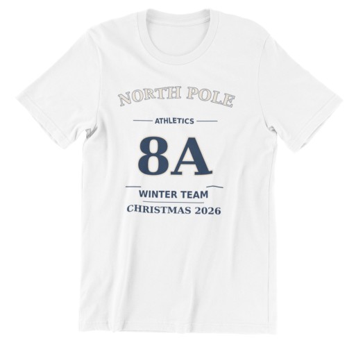 Koszulka świąteczna szkolna z własną klasą – North Pole Athletics 3
