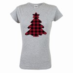 KOSZULKA ŚWIĄTECZNA DAMSKA SANTA CHRISTMAS TREE RED