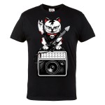 KOSZULKA MUZYCZNA KOT Z GITARĄ HARD ROCK CAT