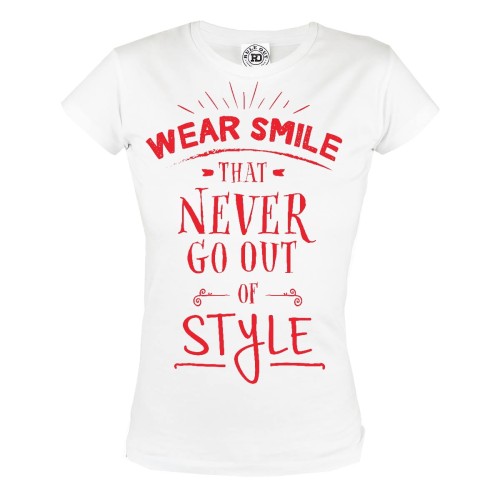 DAMSKA KOSZULKA WEAR SMILE THAT NEVER GO OUT OF STYLE 2