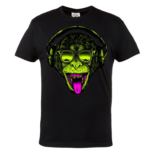 KOSZULKA MUZYCZNA MONKEY SŁUCHAWKI 