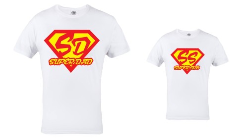 KOSZULKA SD SUPER DAD & SS SUPER SON 