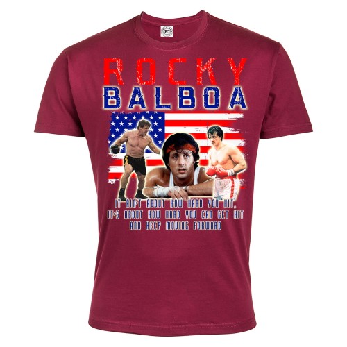 KOSZULKA ROCKY BALBOA IT AIN'T ABOUT HOW HARD YOU HIT 3