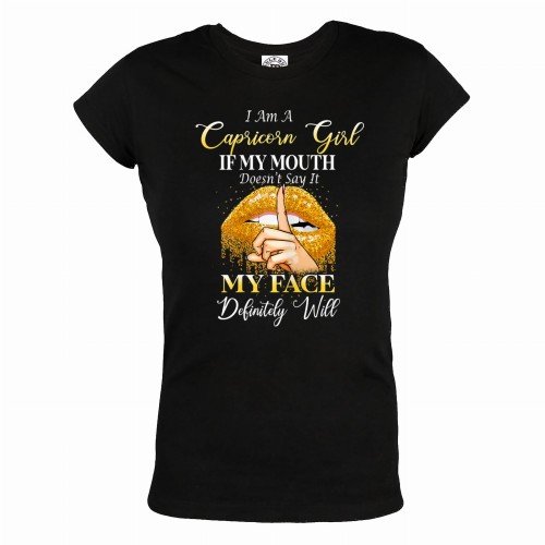 DAMSKA KOSZULKA PREZENT NA URODZINY I AM A CAPRICORN GIRL KOZIOROŻEC ZNAK ZODIAKU 