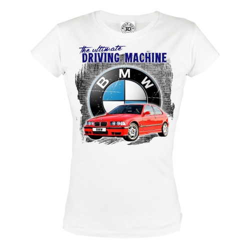 KOSZULKA DAMSKA THE ULTIMATE DRIVING MACHINE RED 