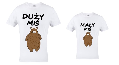 KOSZULKA DUŻY I MAŁY MIŚ 