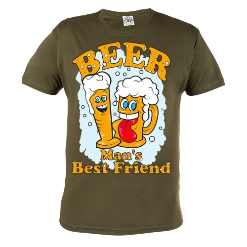 KOSZULKA ŚMIESZNE BEER MAN'S BEST FRIEND 4