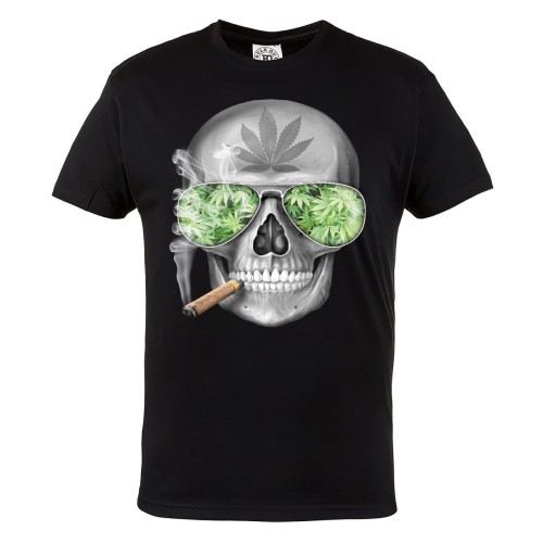 KOSZULKA WEED CZASZKA