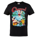 KOSZULKA ŚWIĄTECZNA MĘSKA SANTA CHEERS! AND MERRY CHRISTMAS