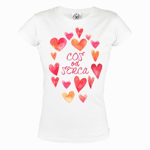KOSZULKA WALENTYNKOWA PREZENT NA WALENTYNKI DLA NIEJ COŚ OD SERCA 2