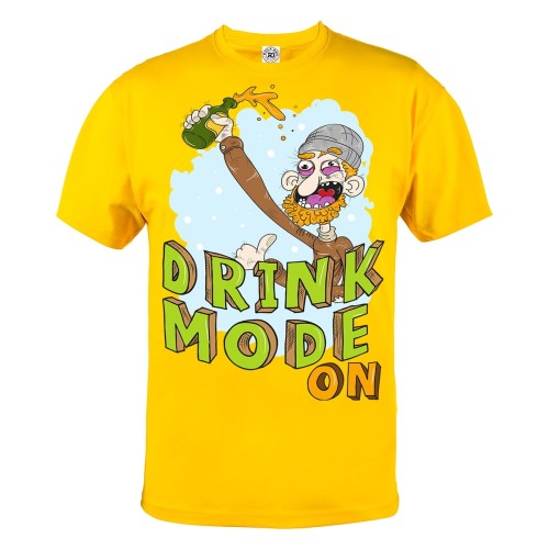KOSZULKA ŚMIESZNE DRINK MODE ON 7
