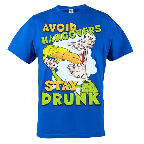 KOSZULKA ŚMIESZNE AVOID HANGOVERS STAY DRUNK