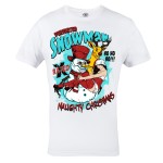 KOSZULKA ŚWIĄTECZNA MĘSKA SANTA SHOWMAN RATED NAUGHTY CHRISTMAS