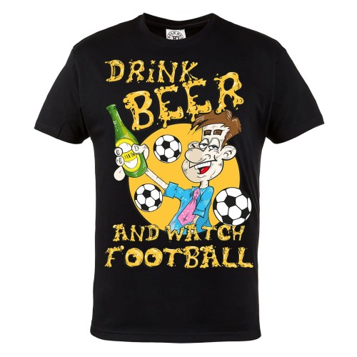 KOSZULKA ŚMIESZNE DRINK BEER AND WATCH FOOTBALL 1