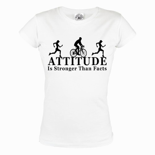 KOSZULKA DAMSKA ATTITUDE IS STRONGER THAN FACTS 1