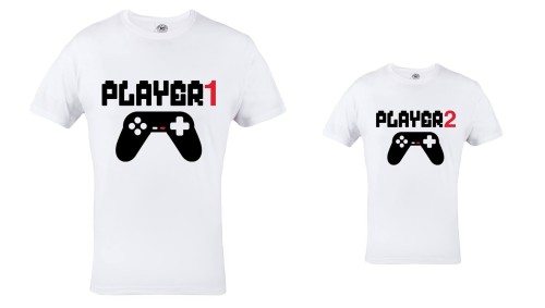 KOSZULKA PLAYER 1 & PLAER 2 