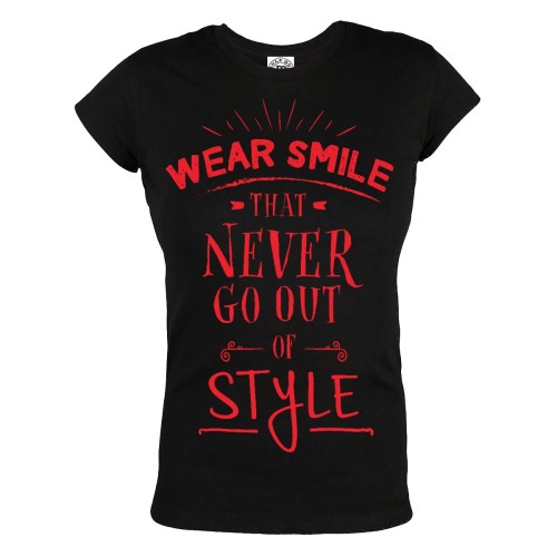 DAMSKA KOSZULKA WEAR SMILE THAT NEVER GO OUT OF STYLE 3