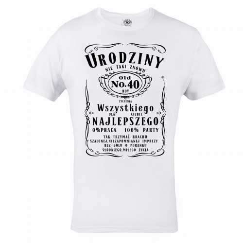 MĘSKA KOSZULKA PREZENT NA 40 URODZINY NIE TAKI ZNOWU OLD UR12 1