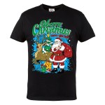 KOSZULKA ŚWIĄTECZNA MĘSKA SANTA MERRY CHRISTMAS HAPPY NEW YEAR